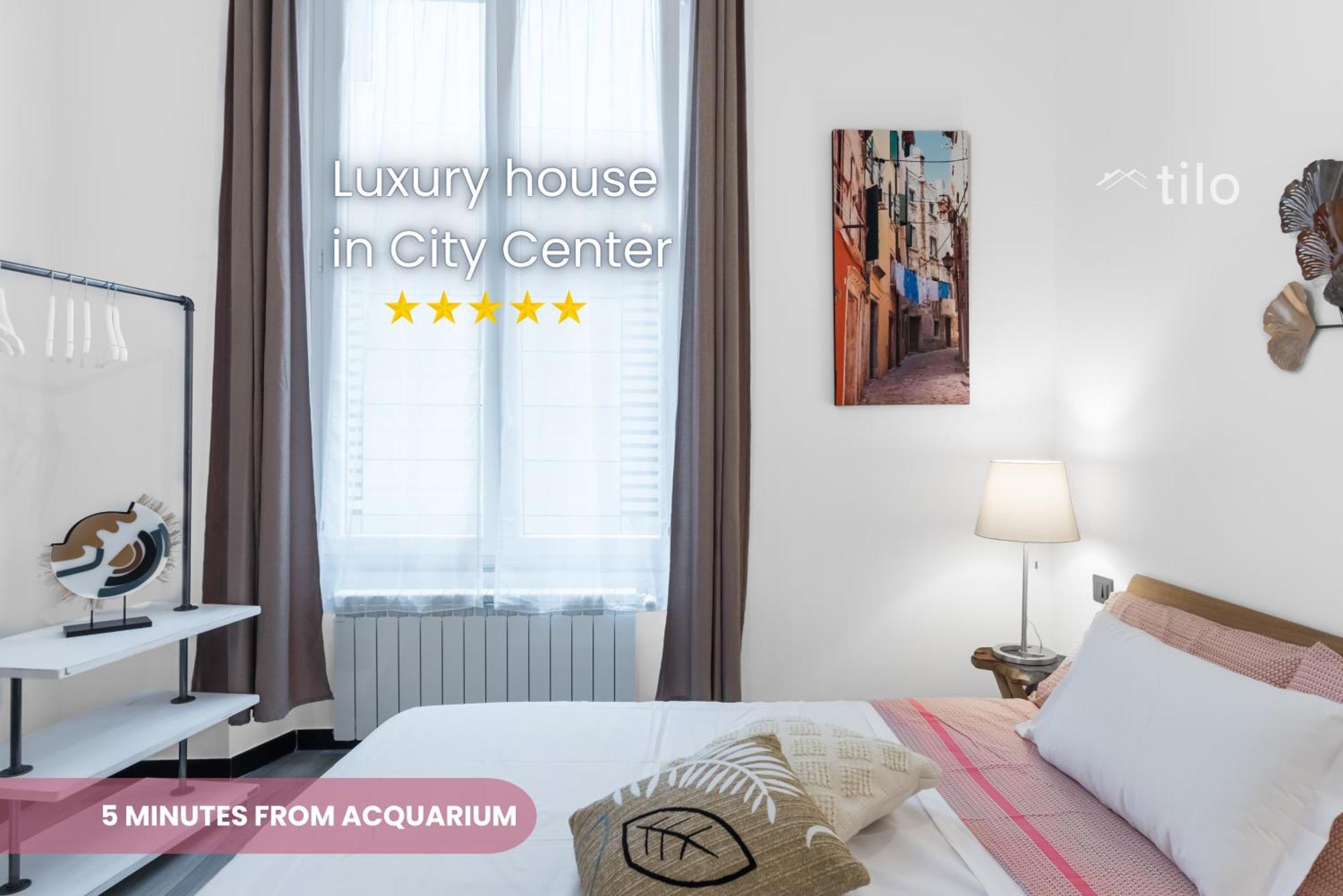 Acquario 5 Minuti, 1Br , Free A-C, Wifi & Netflix "City Center" By Tilo Genua Exteriör bild